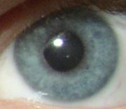 A blue eye.